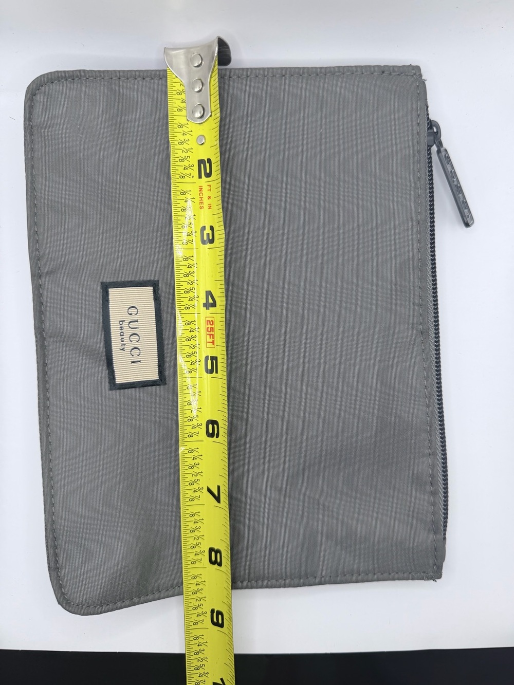Gucci Beauty Gray Nylon Cosmetic Travel Pouch - Picture 6 of 7